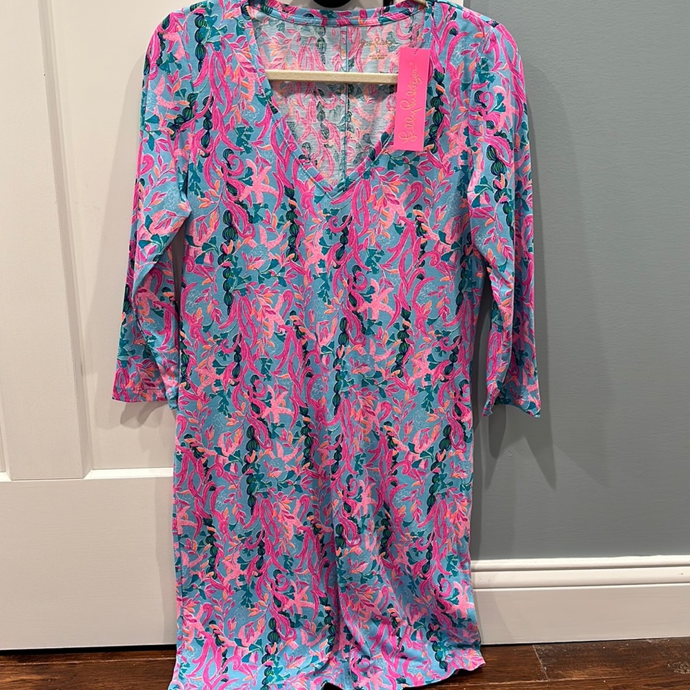 NWT Lilly Pulitzer Tessa 3/4 Sleeve V-Neck Dress